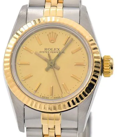 Rolex Oyster Perpetual 67193 24mm Yellow gold and Stainless steel