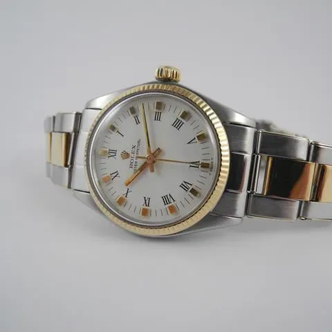 Rolex Oyster Perpetual 31 6751 31mm Yellow gold and Stainless steel White