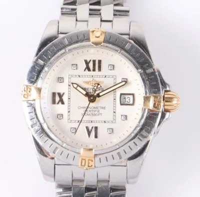 Breitling Galactic B71356 32mm Yellow gold and Stainless steel Cream