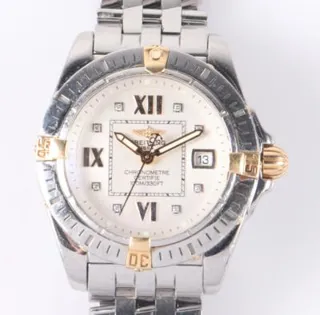 Breitling Galactic B71356 Yellow gold and Stainless steel Cream