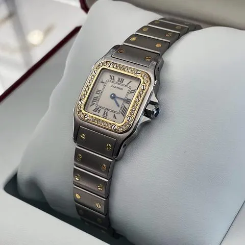 Cartier Santos W20012C4 24mm Yellow gold and Stainless steel Silver 2