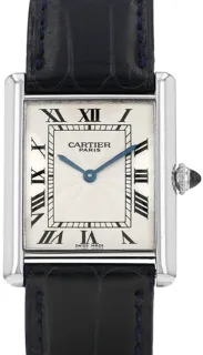 Cartier Tank Louis Cartier 1601-1 Platinum Silver