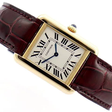 Cartier Tank 2743 24mm Yellow gold White