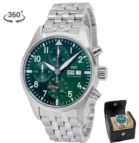 IWC Pilot IW388104 41mm Stainless steel Green