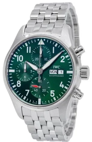 IWC Pilot IW388104 41mm Stainless steel Green 1