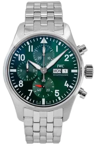 IWC Pilot IW388104 41mm Stainless steel Green 8