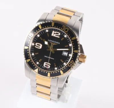 Longines HydroConquest L3.740.3 41mm Stainless steel and gold-plated Black 3