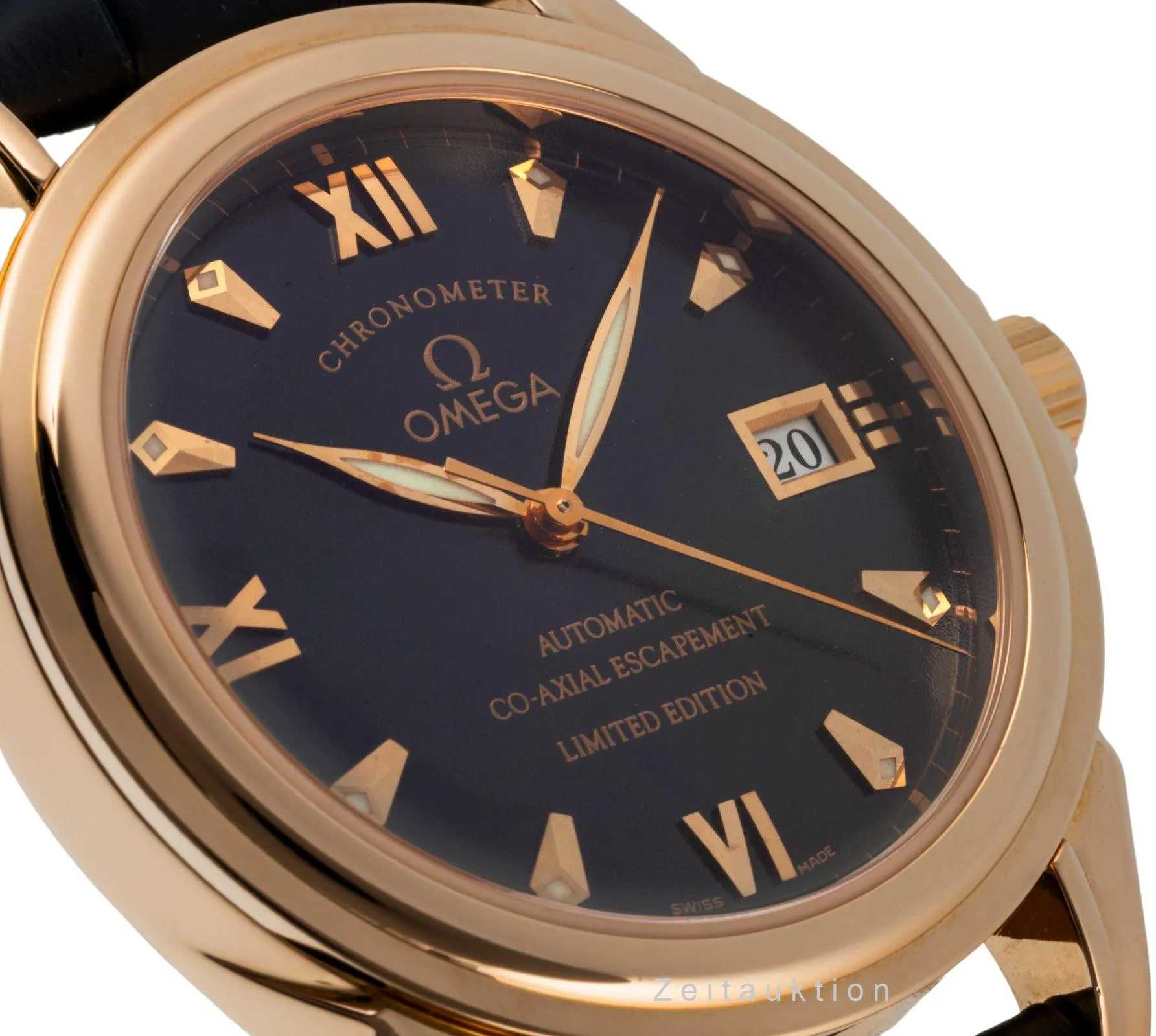 Omega De Ville Co-Axial 5931.81.00 37.5mm Yellow gold Blue 9