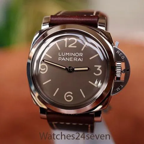 Panerai Luminor PAM663 47mm Stainless steel Brown 3