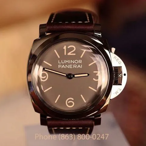 Panerai Luminor PAM663 47mm Stainless steel Brown 5