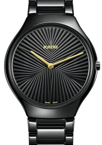 Rado True Thinline R27113152 40mm Black ceramic Black