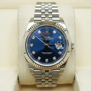 Rolex Datejust 41 126334 White gold and Stainless steel Blue