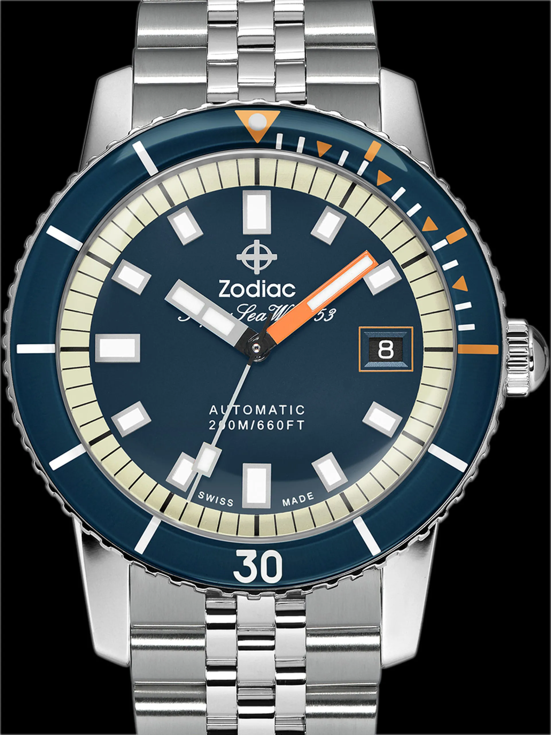 Zodiac Sea Wolf ZO9266 40mm Stainless steel Blue