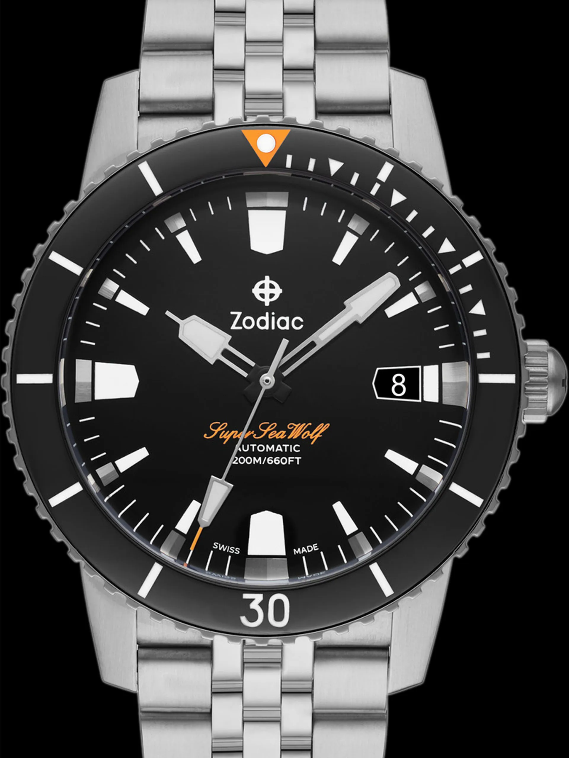 Zodiac Sea Wolf ZO9288) 40mm Stainless steel Black