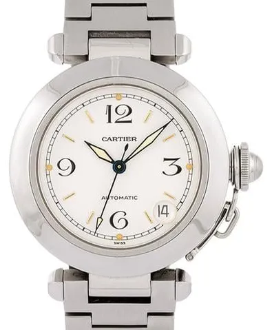 Cartier Pasha 2324 35mm Steel White