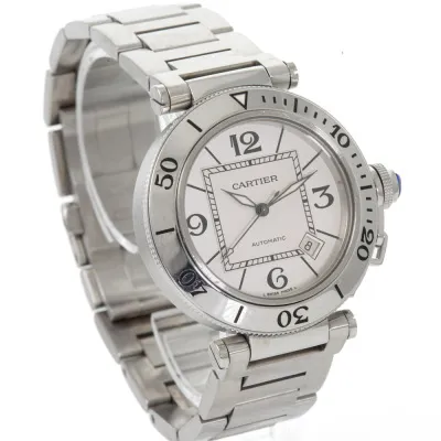 Cartier Pasha Seatimer W31080M7 40mm Stainless steel Silver 1