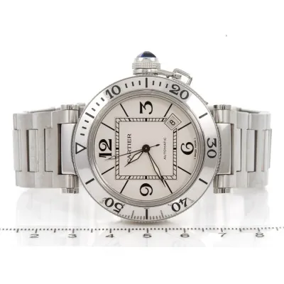 Cartier Pasha Seatimer W31080M7 40mm Stainless steel Silver 5