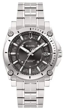 Bulova Precisionist 96B416 40mm Stainless steel Black