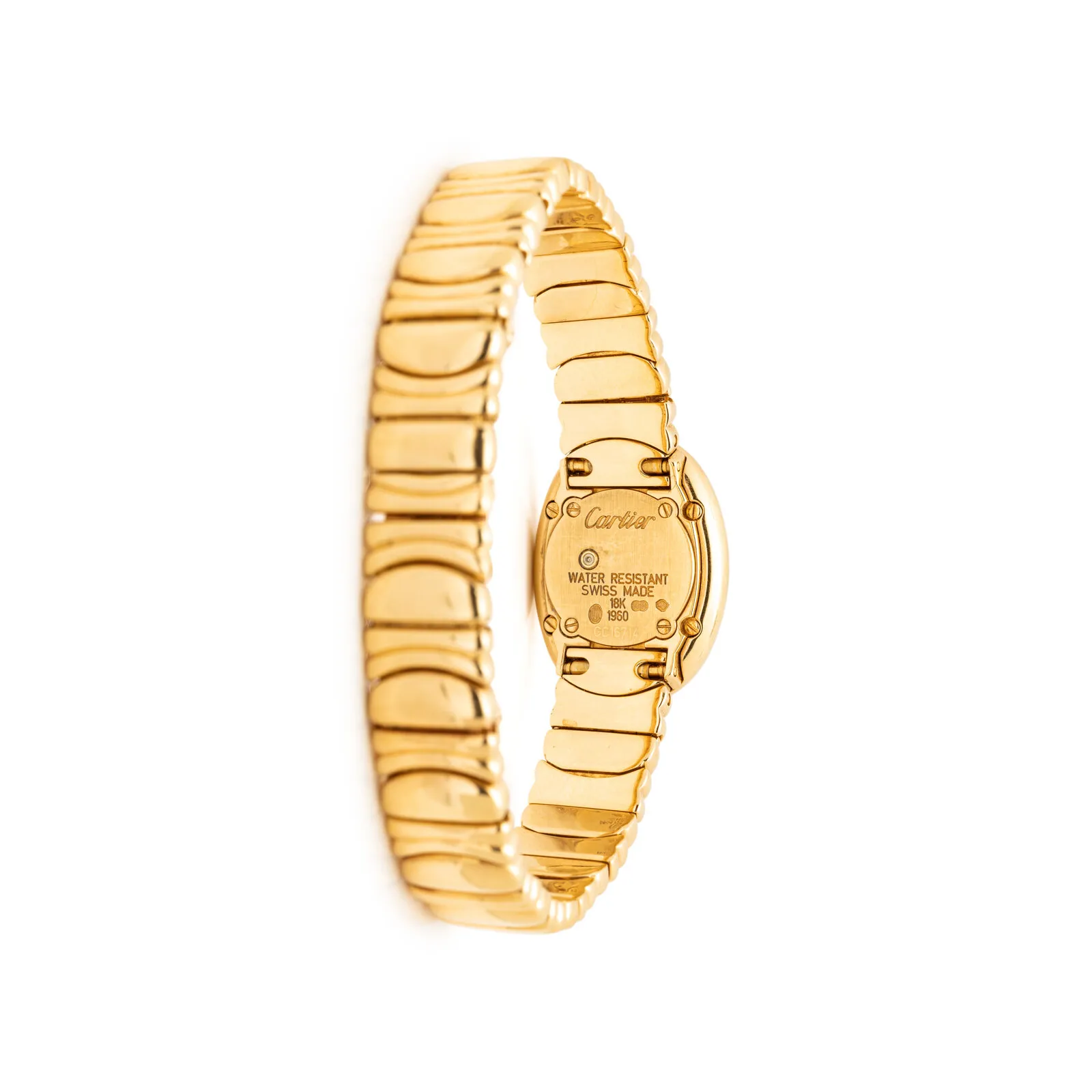 Cartier Baignoire 18mm Yellow gold Silver 1