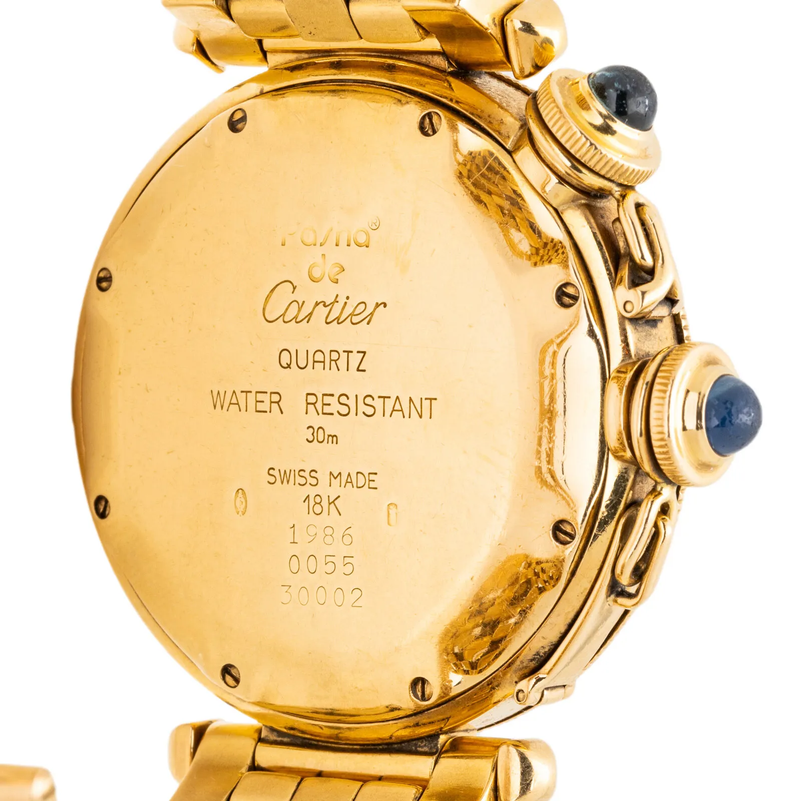 Cartier Pasha 3002 38mm Yellow gold Cream 2