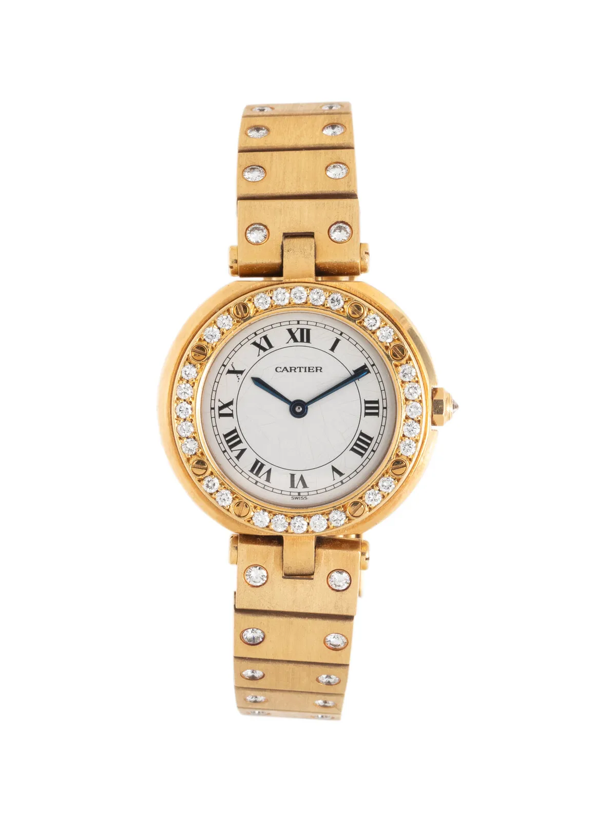 Cartier Santos Ronde 26mm Yellow gold and Diamond White