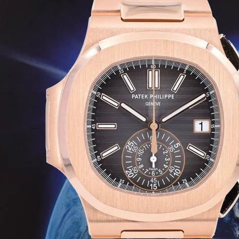 Patek Philippe Nautilus 5980/1R-001 40.5mm Rose gold Black