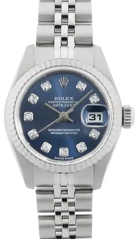 Rolex Datejust 79174G 26mm Yellow gold and Stainless steel Blue