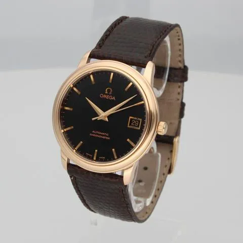 Omega De Ville 4601.54.11 34.5mm Rose gold Black 3