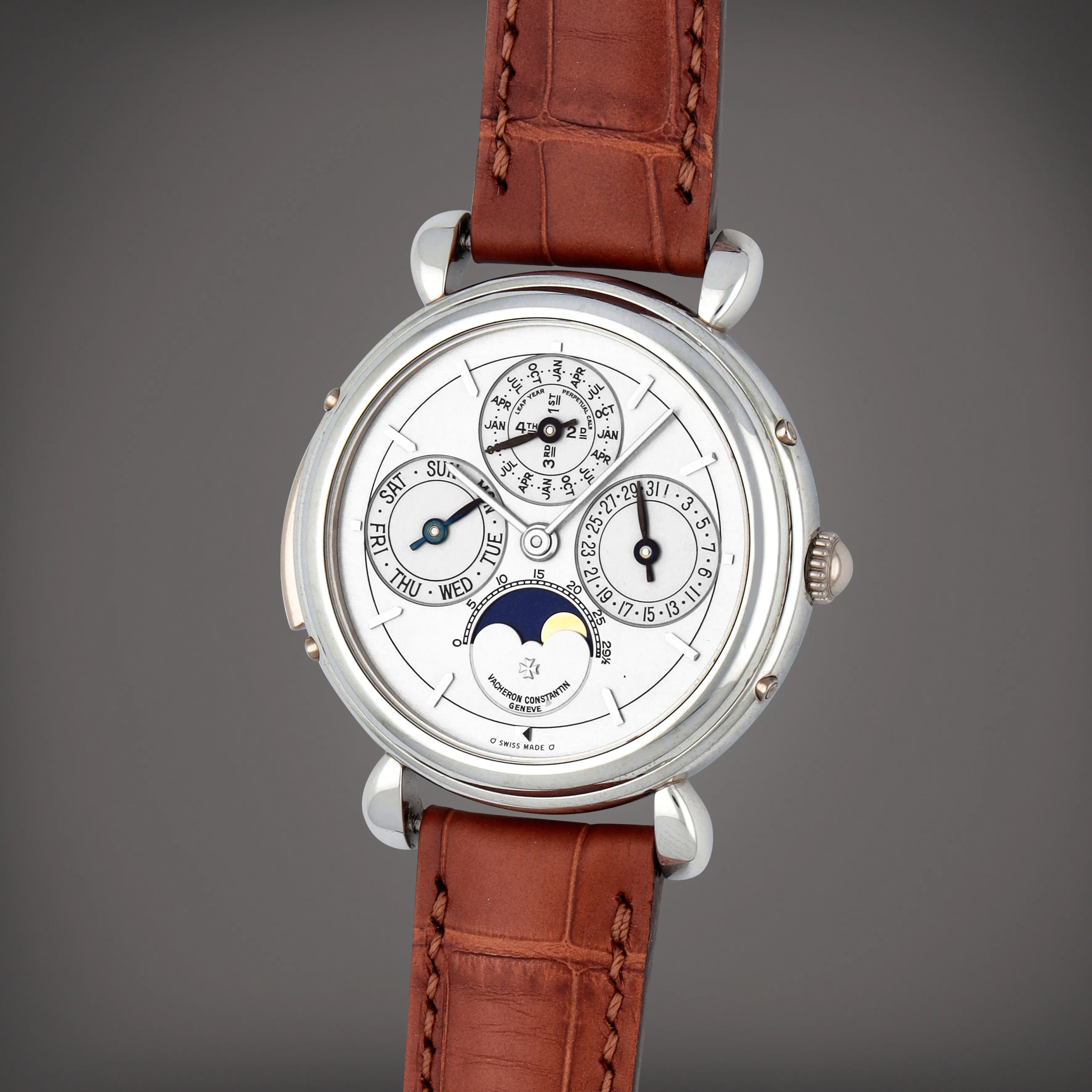 Vacheron Constantin Patrimony Minute Repeater Perpetual Calendar 30020/000P-7596 37mm Platinum Silver