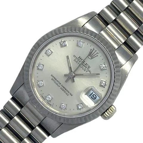 Rolex Datejust 68279G 29mm Diamond Silver