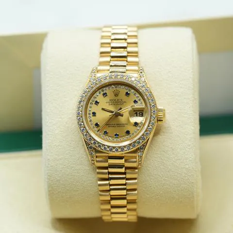 Rolex Lady-Datejust 69158 26mm Yellow gold Champagne 1