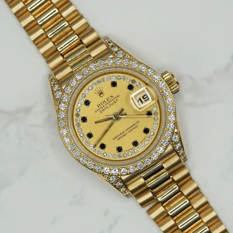 Rolex Lady-Datejust 69158 26mm Yellow gold Champagne 2