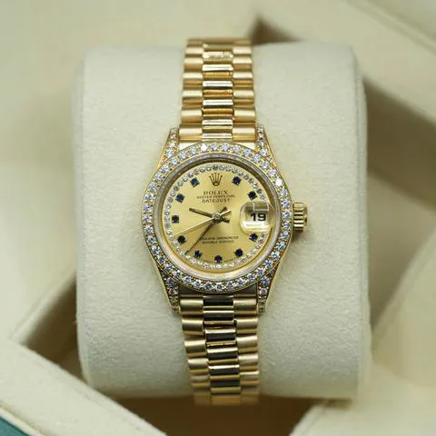 Rolex Lady-Datejust 69158 26mm Yellow gold Champagne 7