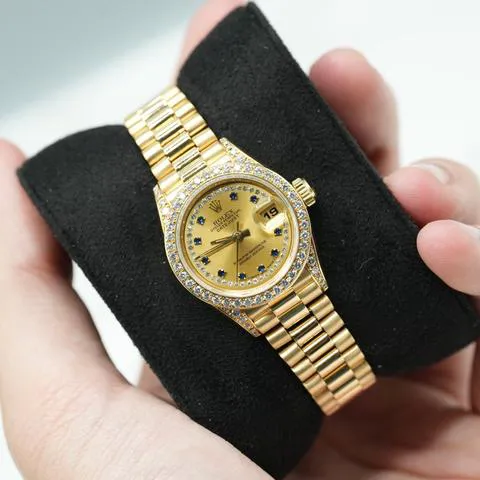 Rolex Lady-Datejust 69158 26mm Yellow gold Champagne 10