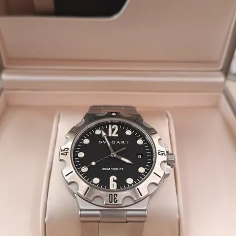 Bulgari Diagono DP41SSD 41mm Stainless steel Black 1