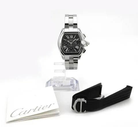 Cartier Roadster W62020X6 49mm Stainless steel Black 4