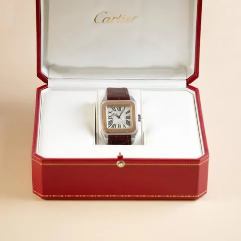 Cartier Santos 2878 33mm Stainless steel White 1