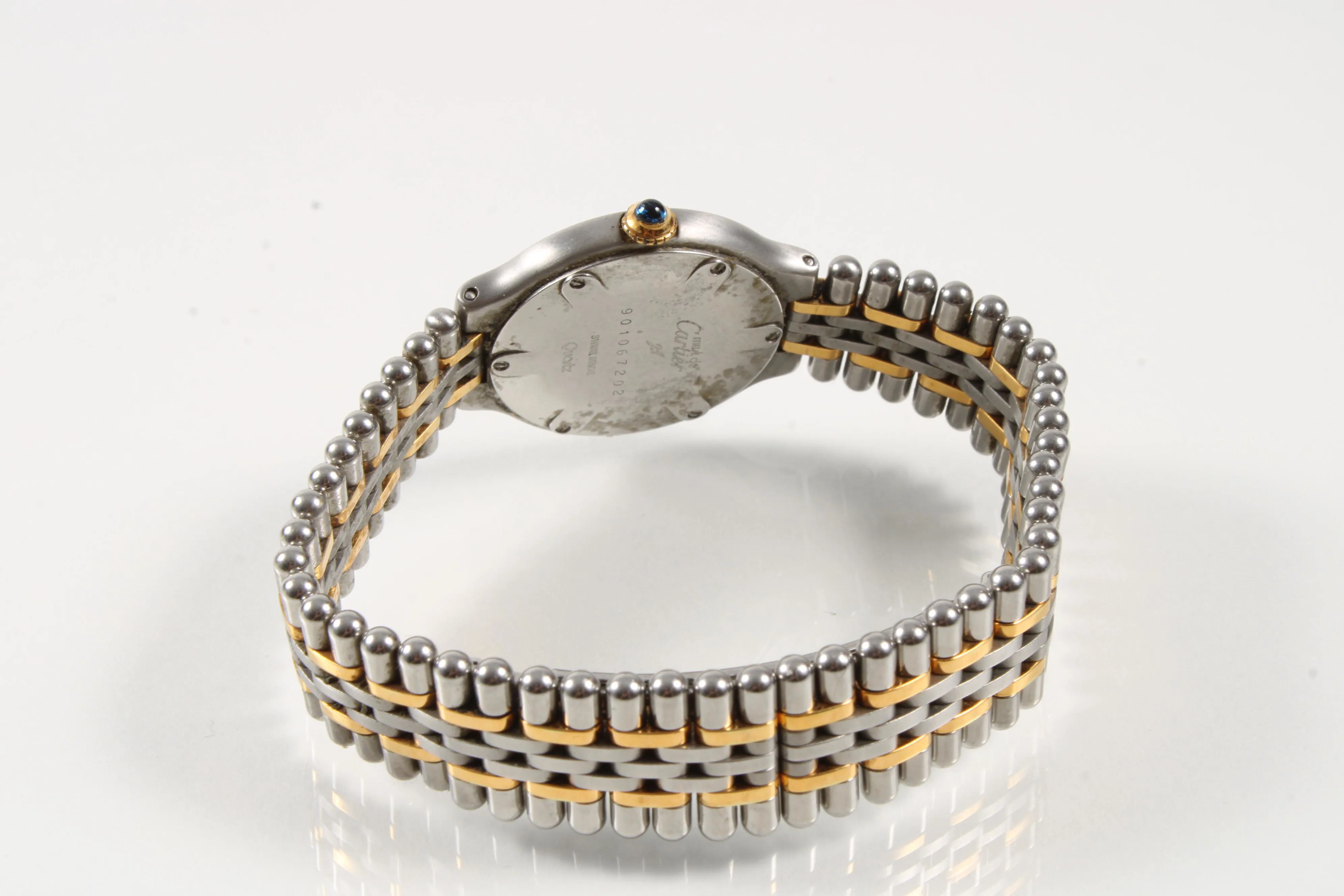 Cartier 21 Must de Cartier 28mm Yellow gold and Stainless steel Beige 2