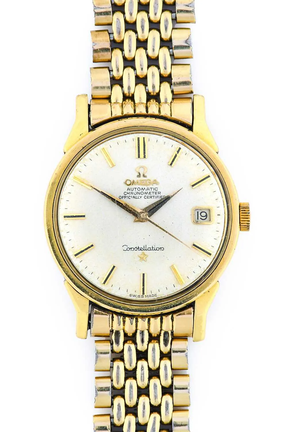 Omega Constellation 168.005 34mm Gold-plated Silver