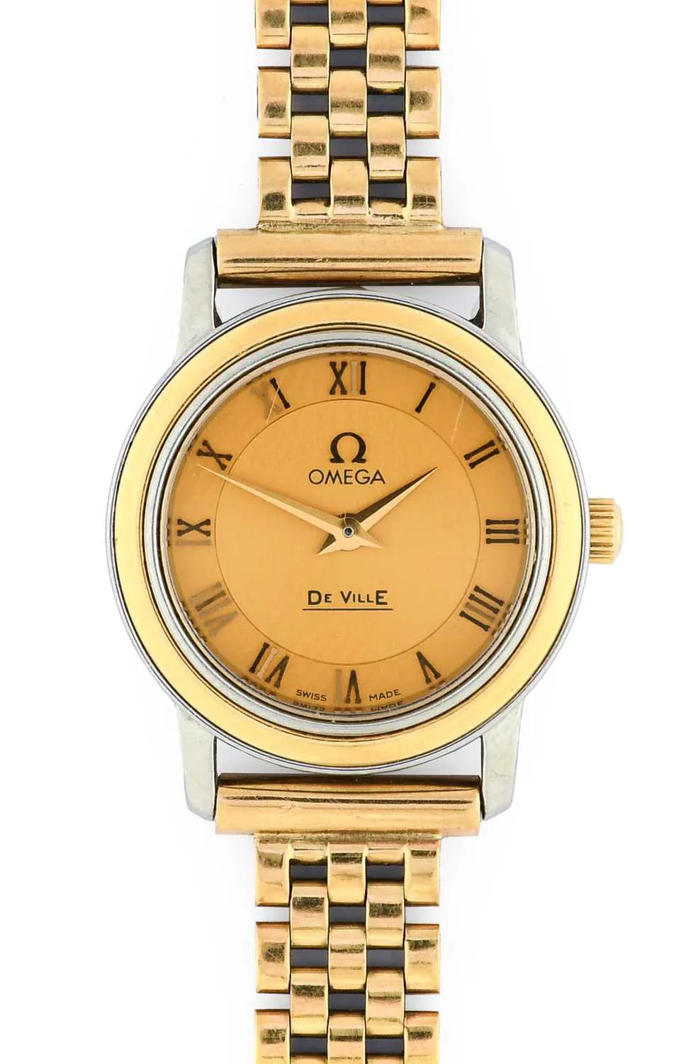 Omega De Ville Prestige 4370.12.00 22mm Yellow gold and Stainless steel Champagne