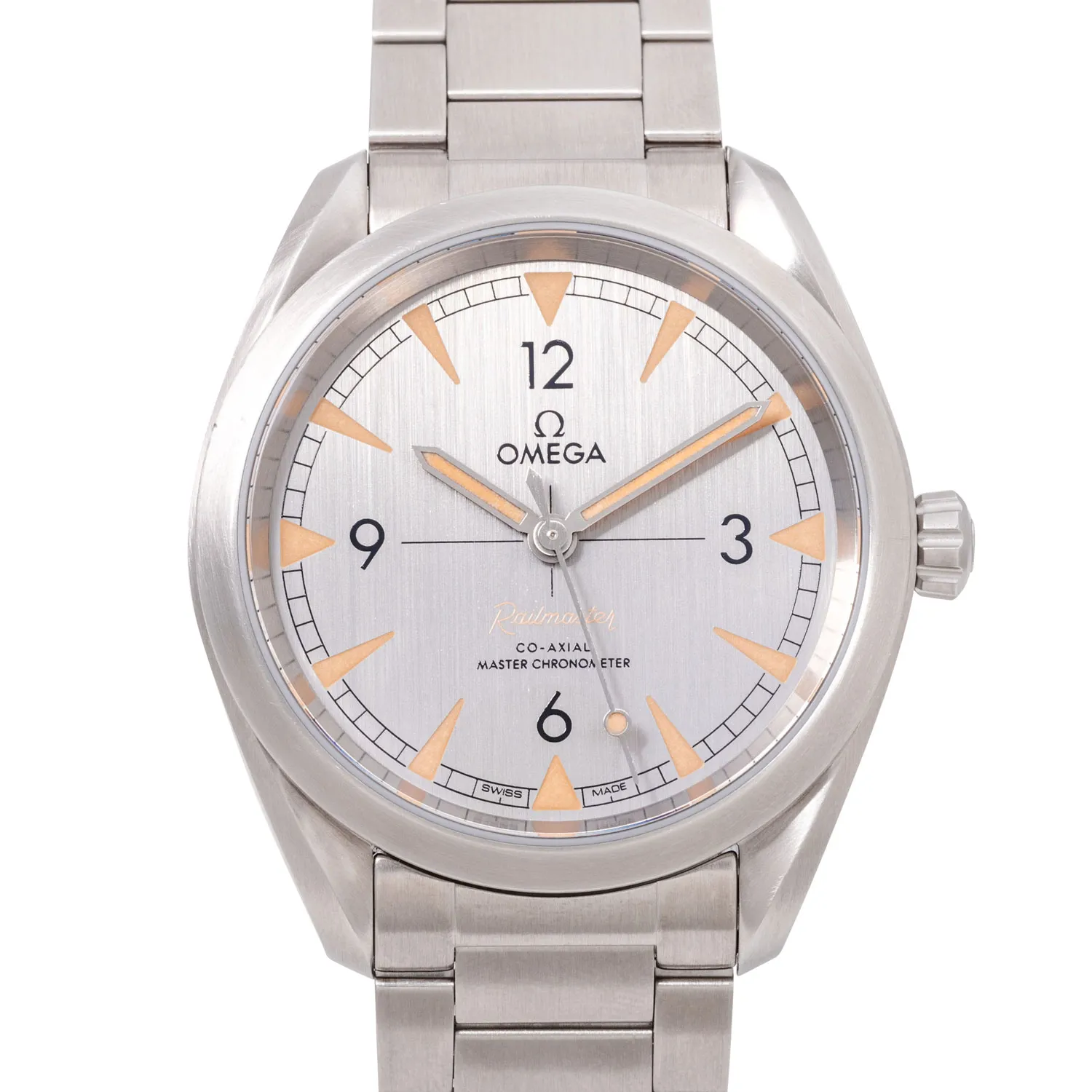 Omega Railmaster 220.10.40.20.06.001 40mm Stainless steel Gray