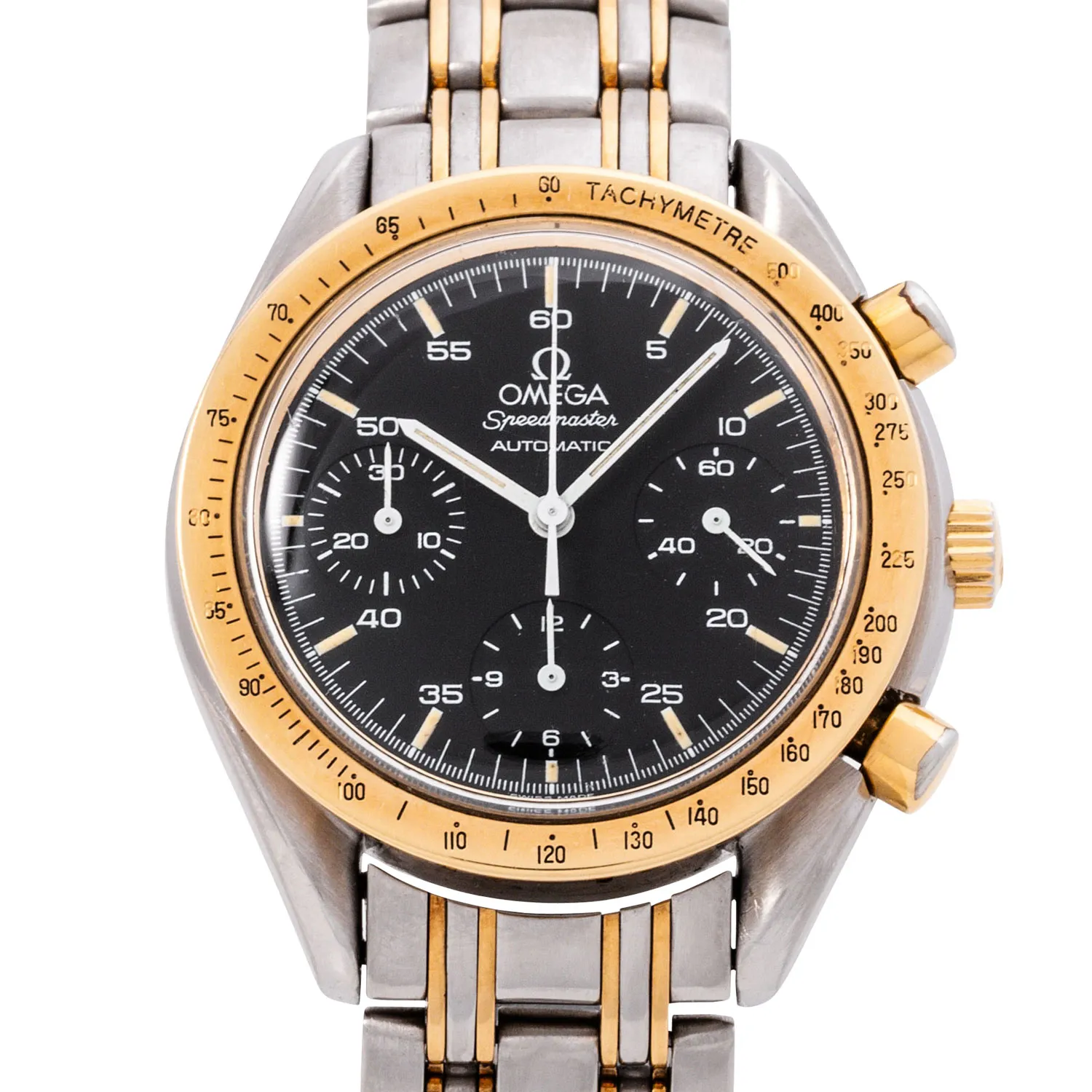 Omega Speedmaster 175.00.33 39mm Yellow gold and Stainless steel Black