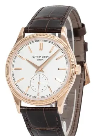 Patek Philippe Calatrava 6119R-001 39mm Rose gold Silver