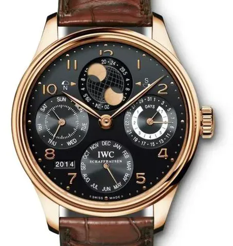 IWC Portugieser IW503202 44mm Rose gold Black