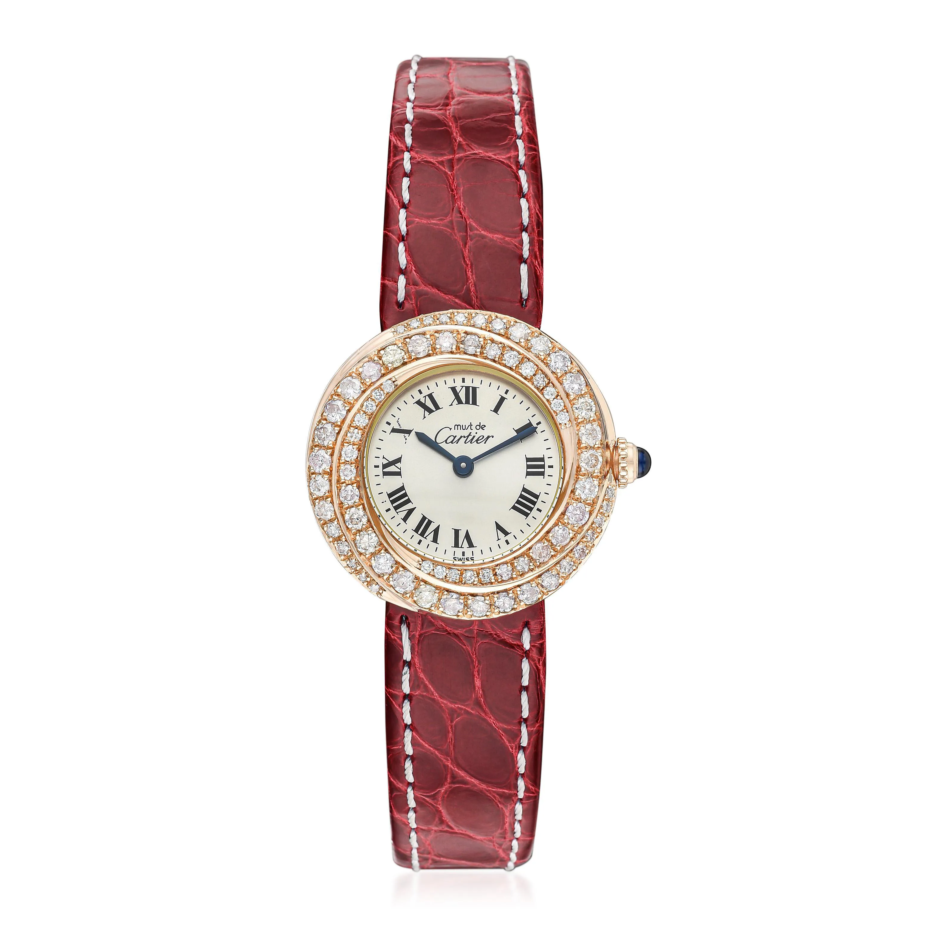 Cartier Trinity 2735 27mm Diamond and Gold-plated Silver