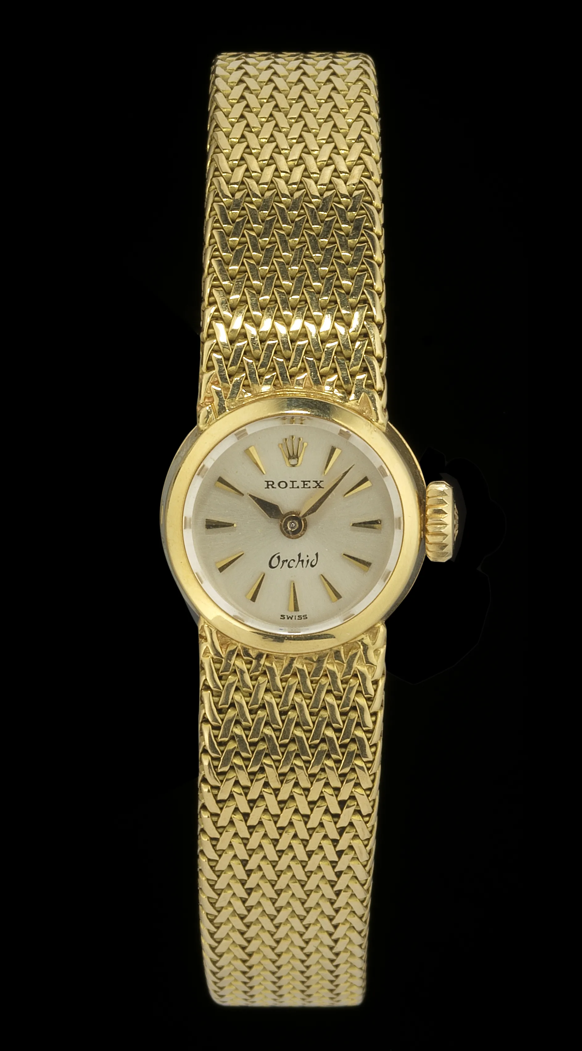 Rolex Orchid 20mm Yellow gold Silver