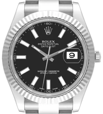 Rolex Datejust II 116334 41mm Stainless steel Black