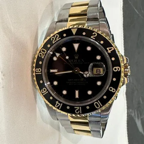 Rolex GMT-Master II 16713 40mm Yellow gold and Stainless steel Black