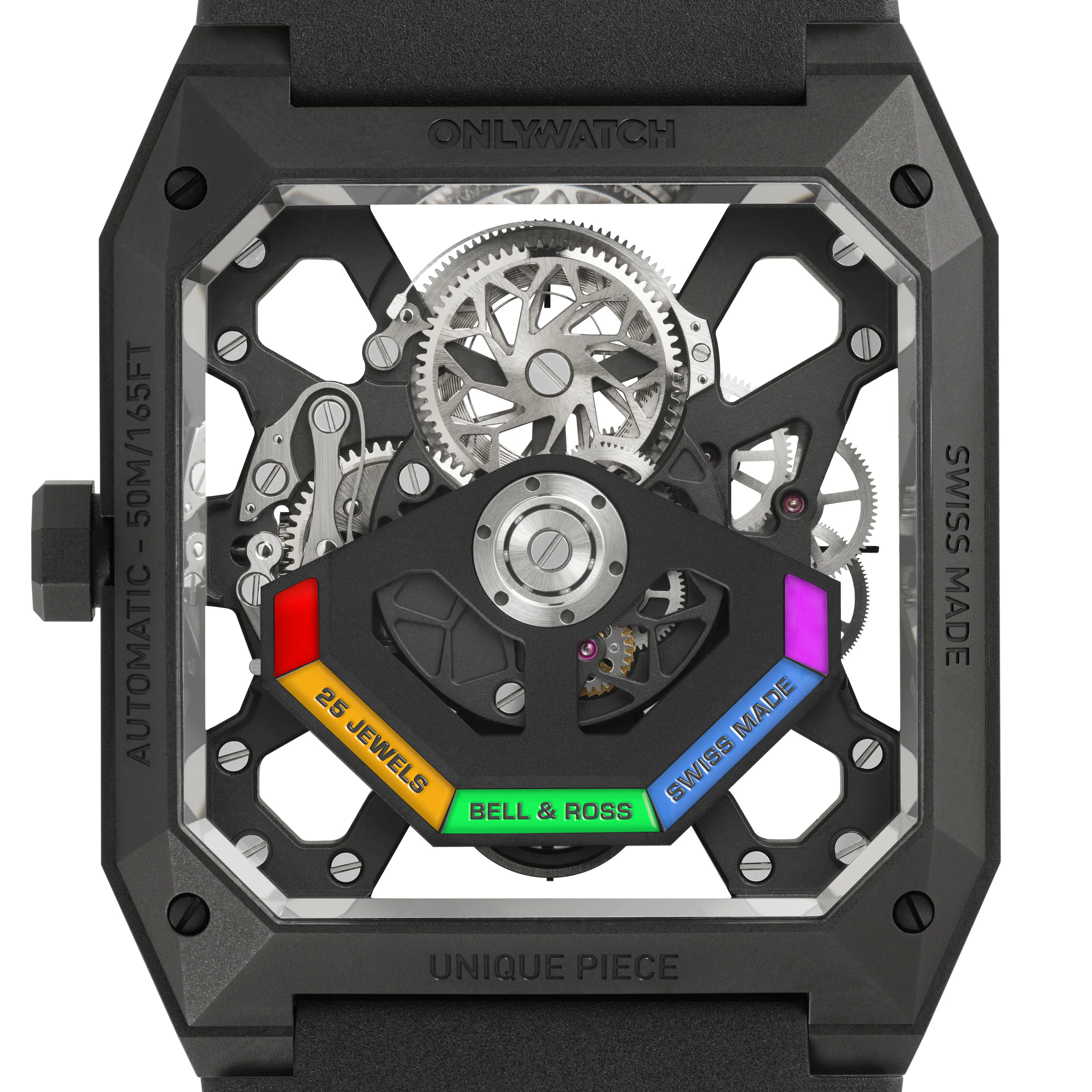 Bell & Ross BR 03 Cyber Rainbow BR03-CYOW-TC/SRB 42mm Titanium and Black DLC Multi-colored 2