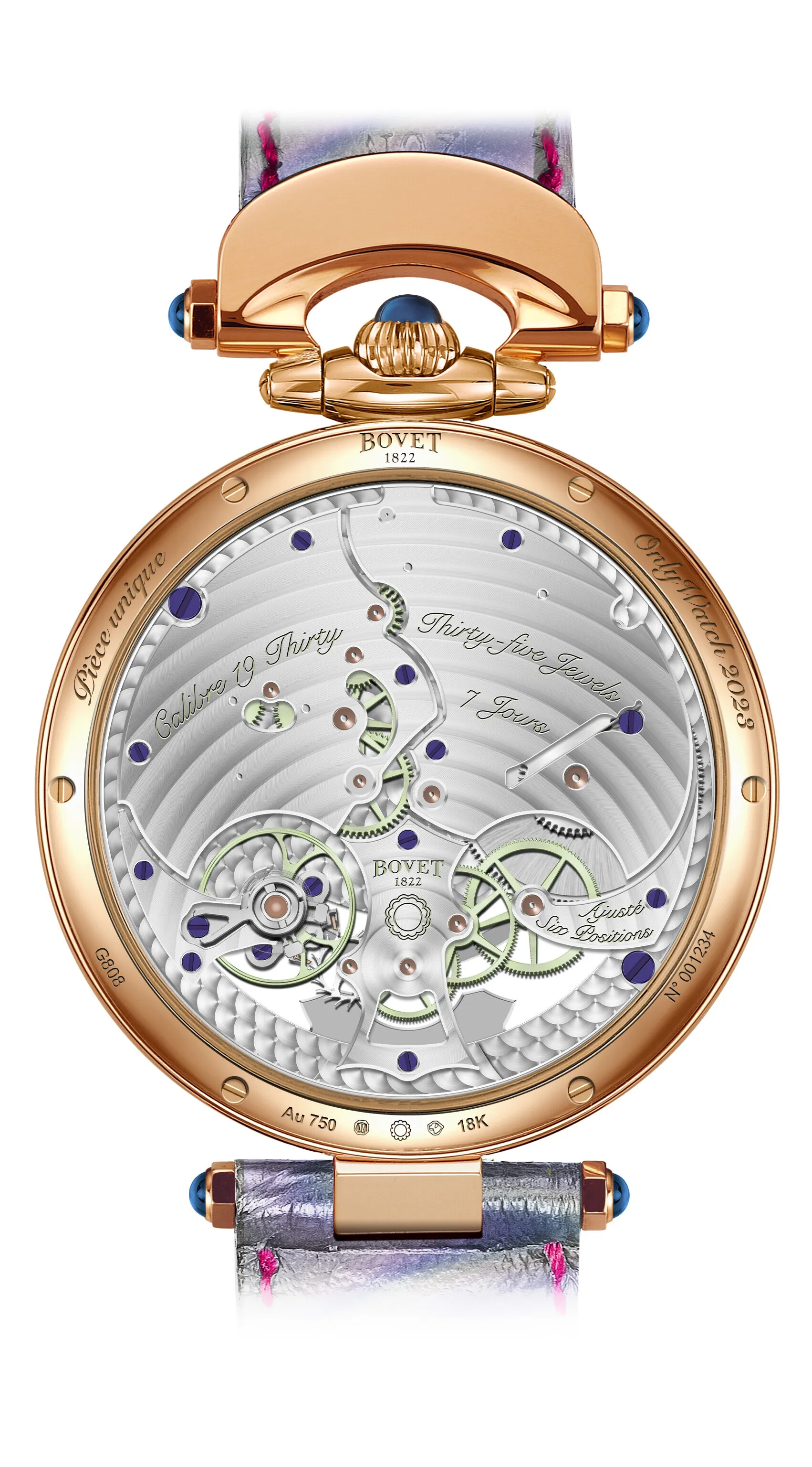 Bovet ORBIS MUNDI NTHU024-PU 42mm Rose gold Magenta 3